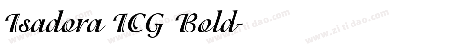 Isadora ICG Bold字体转换